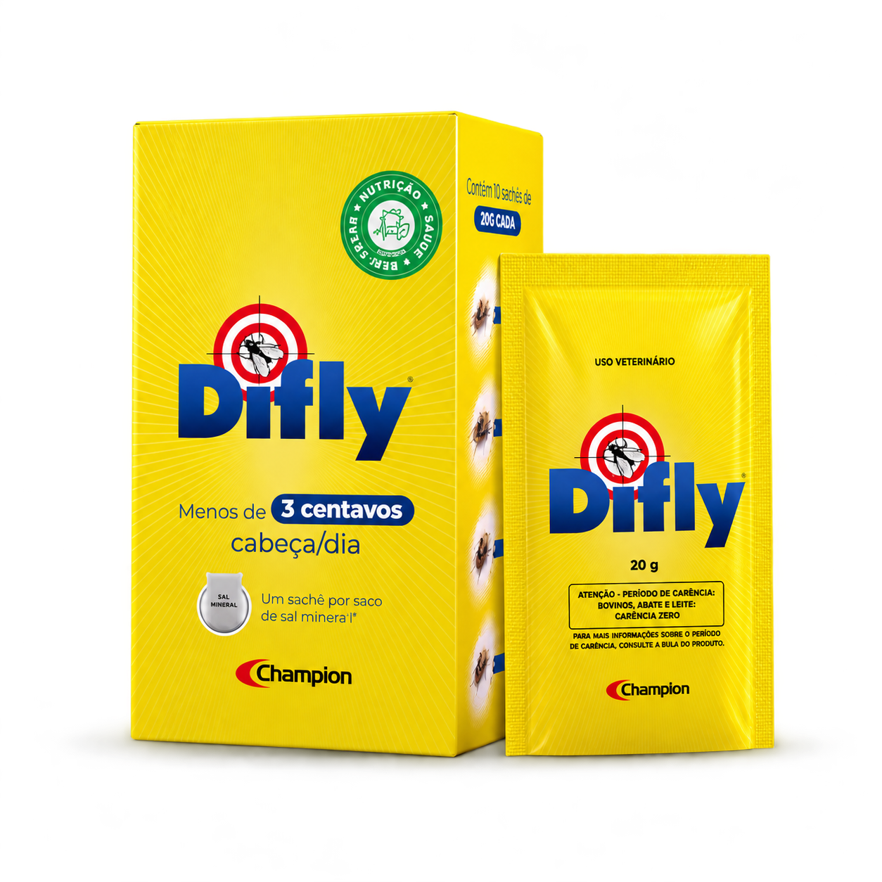 Caixa de Difly com 10 sachês de 20 g